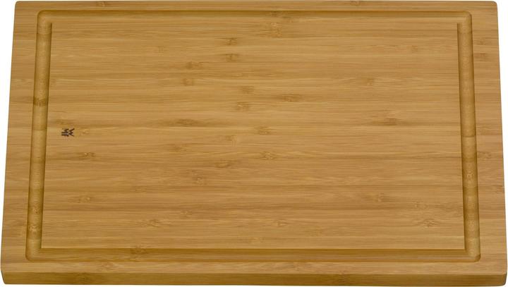 Productafbeelding WMF Snijplank rechthoekig 38x25x1,9cm houten plank medium sapgroef bamboe naturel