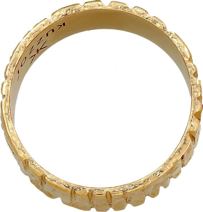 Produktbild Kuzzoi Ring Bandring Breit Struktur Gehämmert 925 Silber (66, 925 Silber)