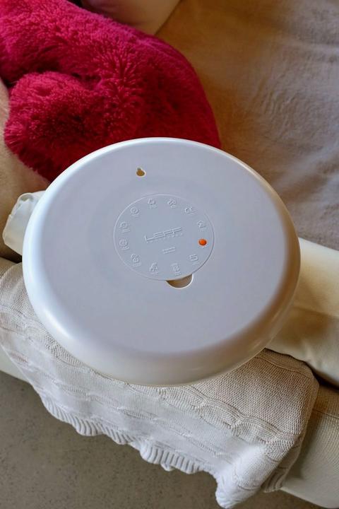 Actual product image Leff Amsterdam LEFF hazy white-orange wall clock 35 cm (35 cm)