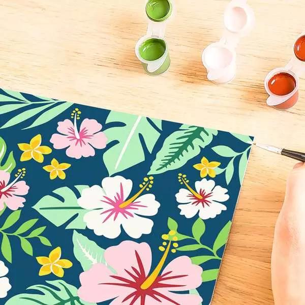 Immagine prodotto Ravensburger CreArt - Pittura per numeri 23729 - Fiori esotici - da 12 anni