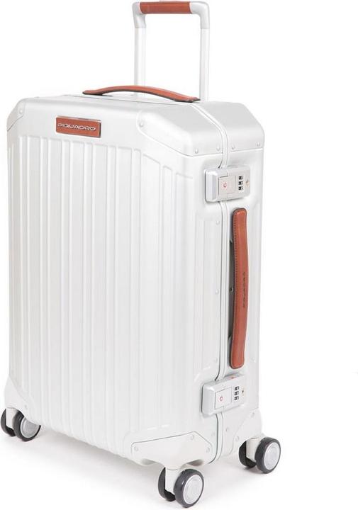 Produktbild Piquadro Ultra Slim Handgepäck Grau/Leder (37 l, Handgepäck (bis 50l))