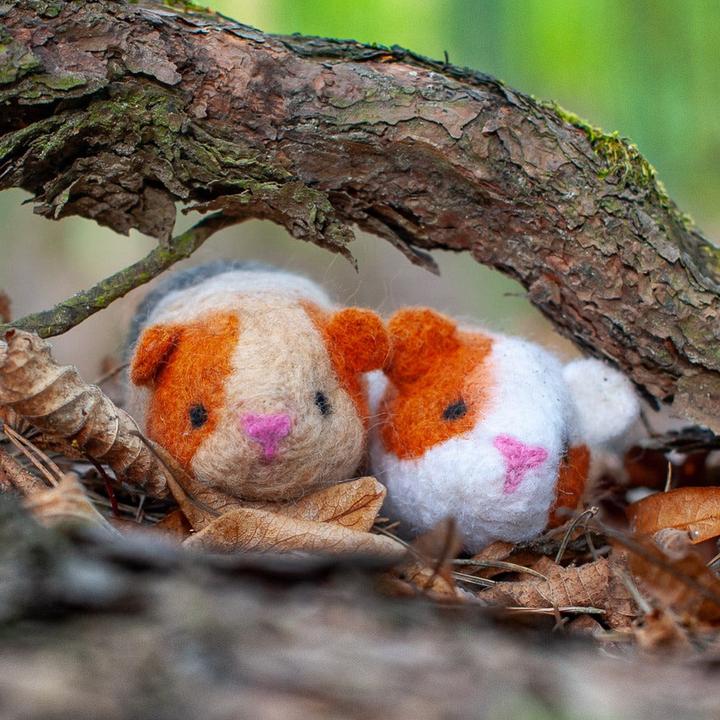 Actual product image Agna Wool Guinea pig - felt craft kit