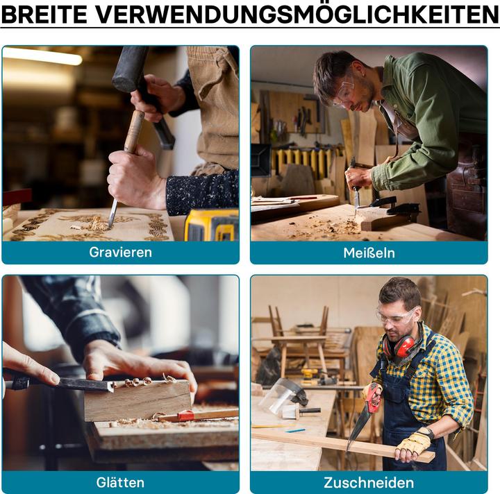 Produktbild Wiltec Hobelbank 52x28x7cm Mini-Werkbank Holz Schraubstock Hobeln Klemmen Mobil (28 cm, 45.50 cm)