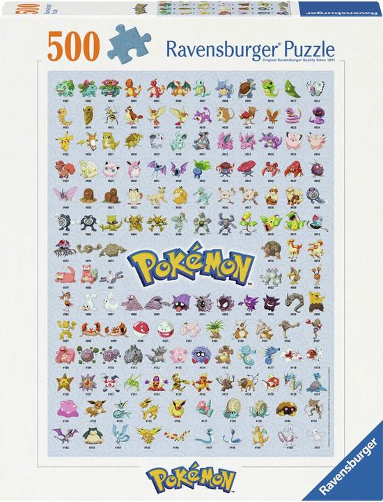 Ravensburger Die ersten 151 Pokémon (500 Teile)