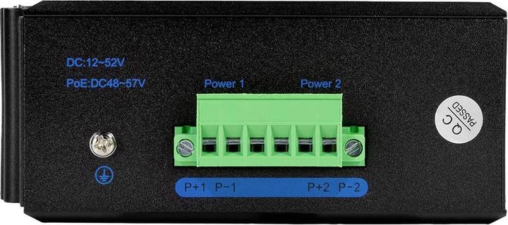 Actual product image LogiLink NS203 Industrial Gigabit Ethernet Switch 8-Port 10/100/1000 Mbps DIN Rail Mounting (8 Ports)