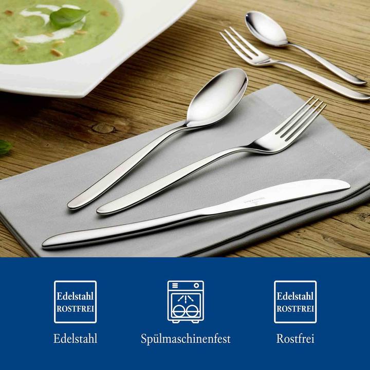 Produktbild Villeroy & Boch SoftWave Tafelbesteck für 12 Personen (60 Stück, Besteck Set)