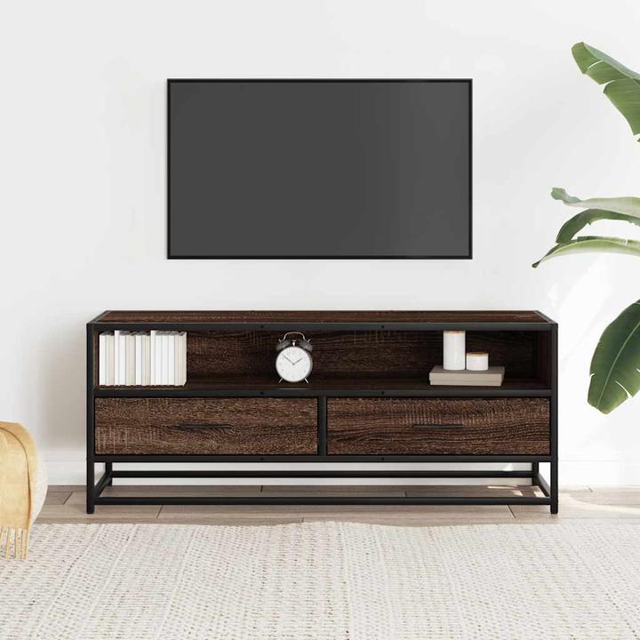 Image du produit VidaXL Meuble TV Lowboard Meuble TV Table de télévision brun imitation chêne (100 x 34.5 x 40 cm)