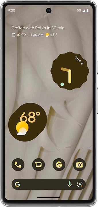 Produktbild Google Pixel 7 (256 GB, Snow, 6.30", SIM + eSIM, 50 Mpx, 5G)