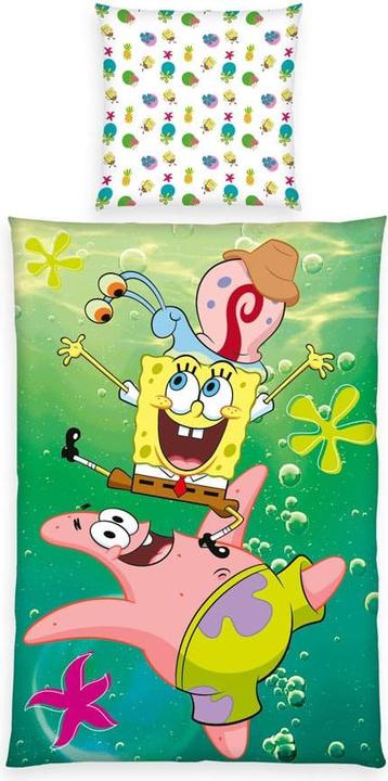 Immagine prodotto Herding Biancheria da letto Spongebob Squarepants 135 x 200 cm / 80 x 80 cm