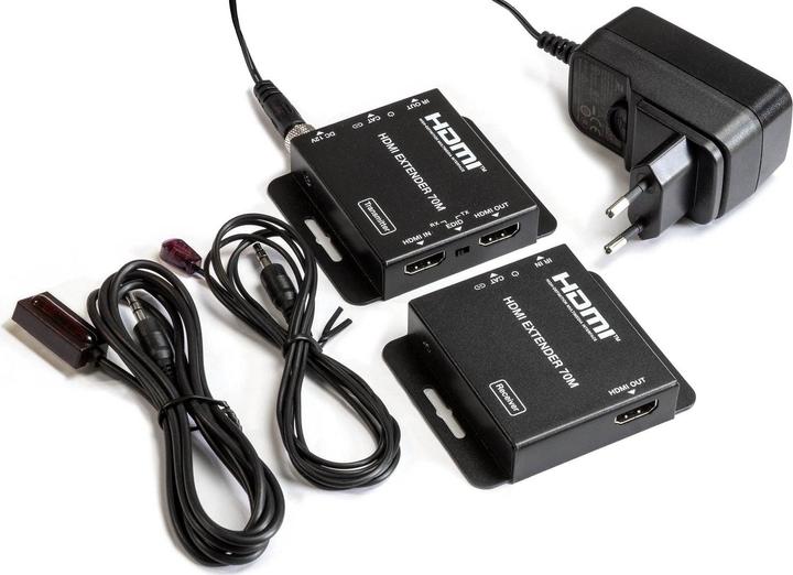 Produktbild FeinTech VME00110 HDMI over LAN Extender | 4K 30Hz | 70 m (Extender, CAT Extender)