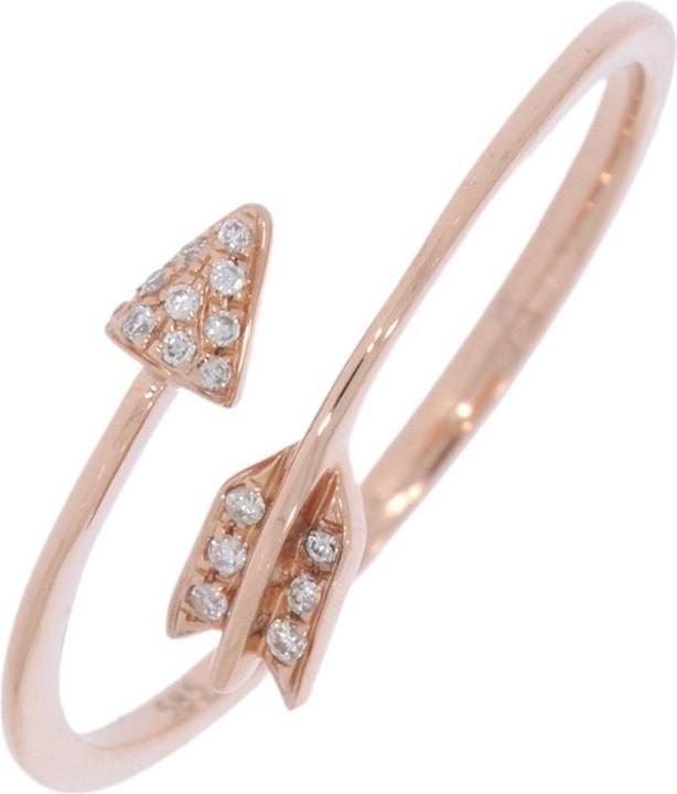 Produktbild Xen Ring Pfeil mit 16 Diamanten 0,04 ct. 585 Rotgold (54)