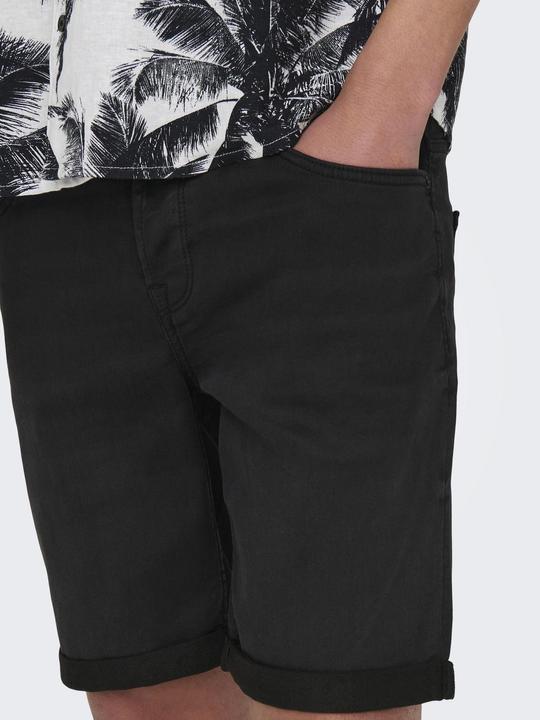 Only & Sons Onsply Blk Jog 8581 Pim Dnm Shorts Noos