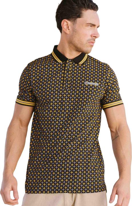 Actual product image Lambretta Mens SS25 Geometric Polo Shirt (L)