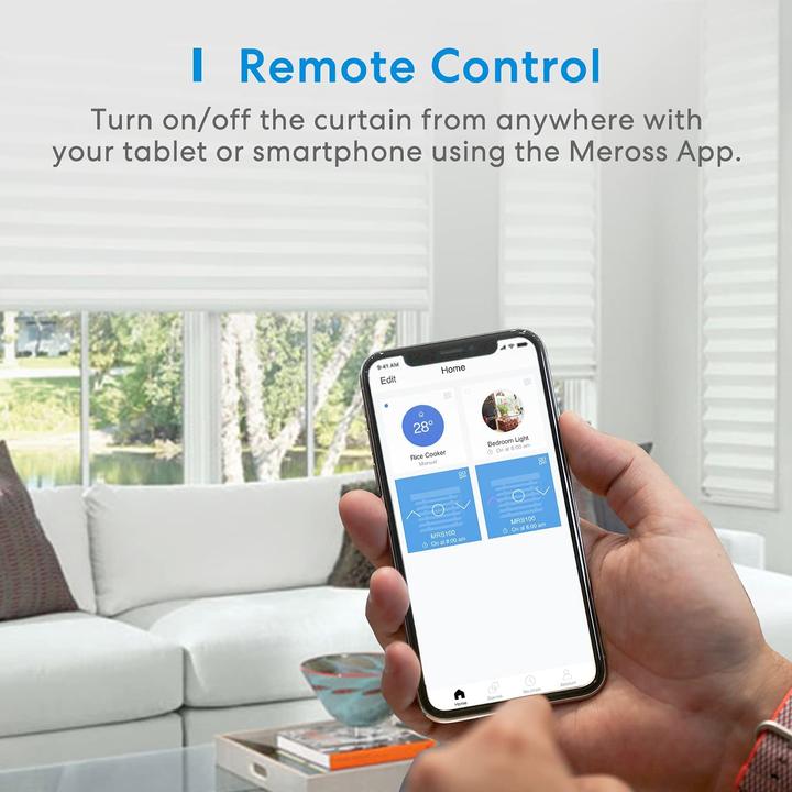 Actual product image Meross MERO MRS100 Smart Wi-Fi Roller Shutter Timer