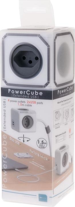Actual product image Allocacoc PowerCube Extended USB S+ (4 x, USB-A, Type 13, 1.50 m)