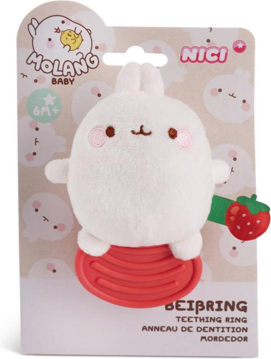 Actual product image NICI MOLANG teething ring 12cm on header card