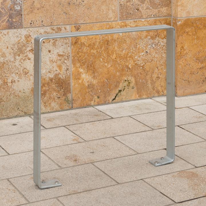 Actual product image Moravia GILA parking rail, steel 70 x 10 mm, hot dip galvanised, iron glimmer.