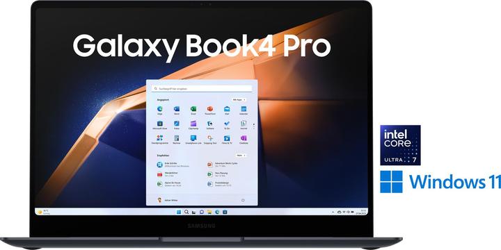 Actual product image Samsung Galaxy Book4 Pro (14", Intel Core Ultra 7 155H, 16 GB, 512 GB, DE)