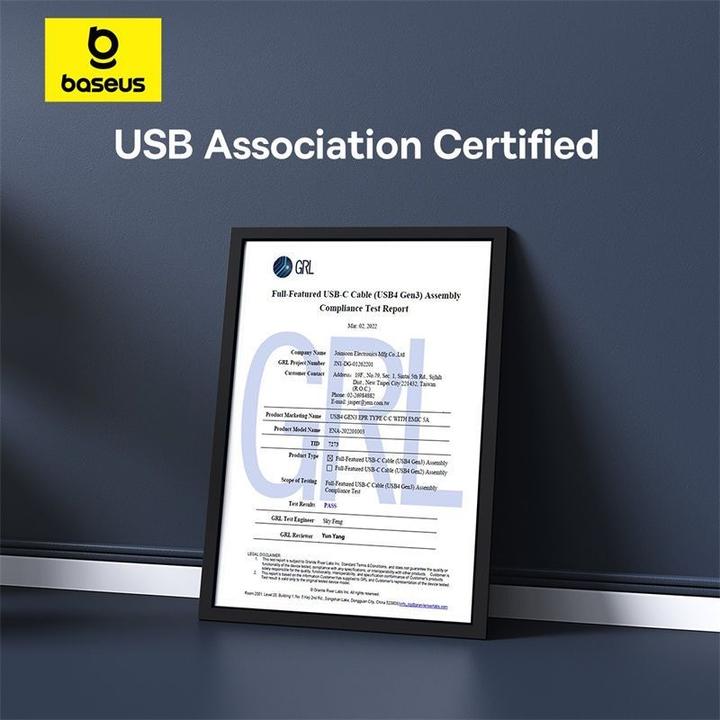 Image du produit Baseus USB C – USB C (1 m, USB 4.0)