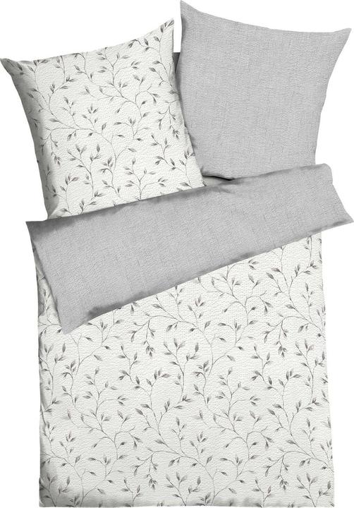 Actual product image Kaeppel Seersucker Bettwäsche Leaf (Bedding set, 155x220 cm + 80x80 cm)