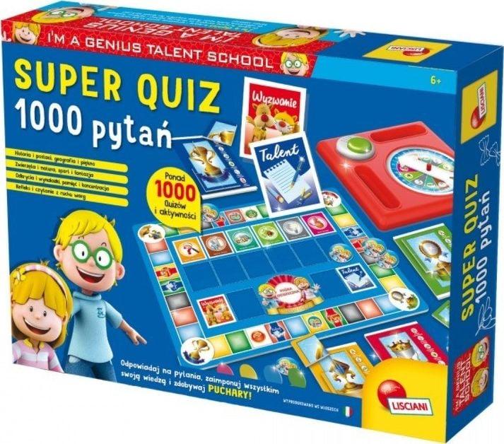 Immagine prodotto Lisciani Sono un genio Super Quiz 1000 pytań 56477 (Polacco)