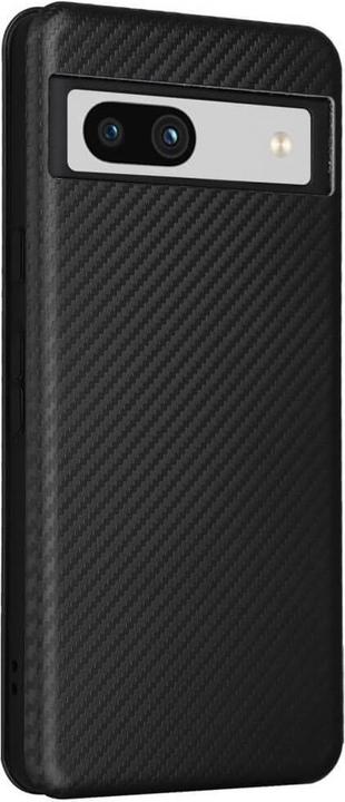 Produktbild Cover-Discount Google Pixel 7a - Carbon Look Flip Case schwarz (Google Pixel 7a)
