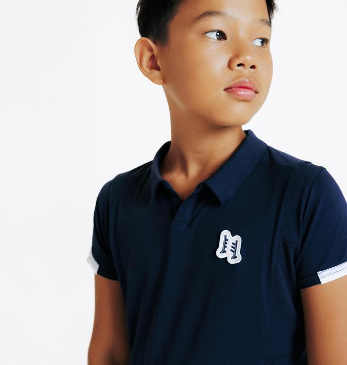 Actual product image Fouganza Reit-Poloshirt Club kurzarm marineblau (6, 7, 8)