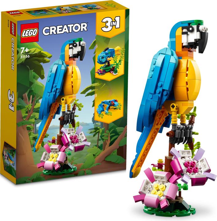 Produktbild LEGO Exotischer Papagei (31136, LEGO Creator 3-in-1)
