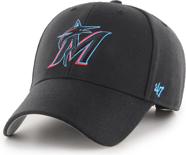 Actual product image 47 Brand Relaxed Fit Cap - MLB Miami Marlins Black