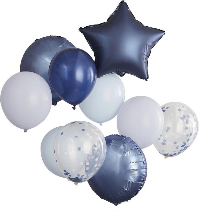Actual product image Ginger Ray Balloons Blue assorted (10pcs)