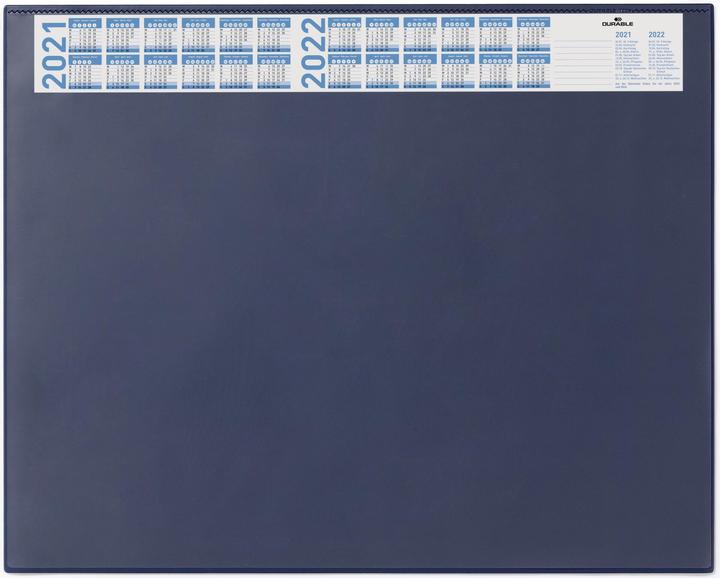 Actual product image Durable 720407 Desk Pad Navy (650 x 520 mm)