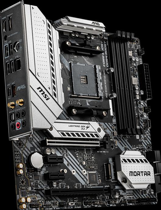 Produktbild MSI MAG B550M MORTAR WIFI (AM4, AMD B550, mATX)