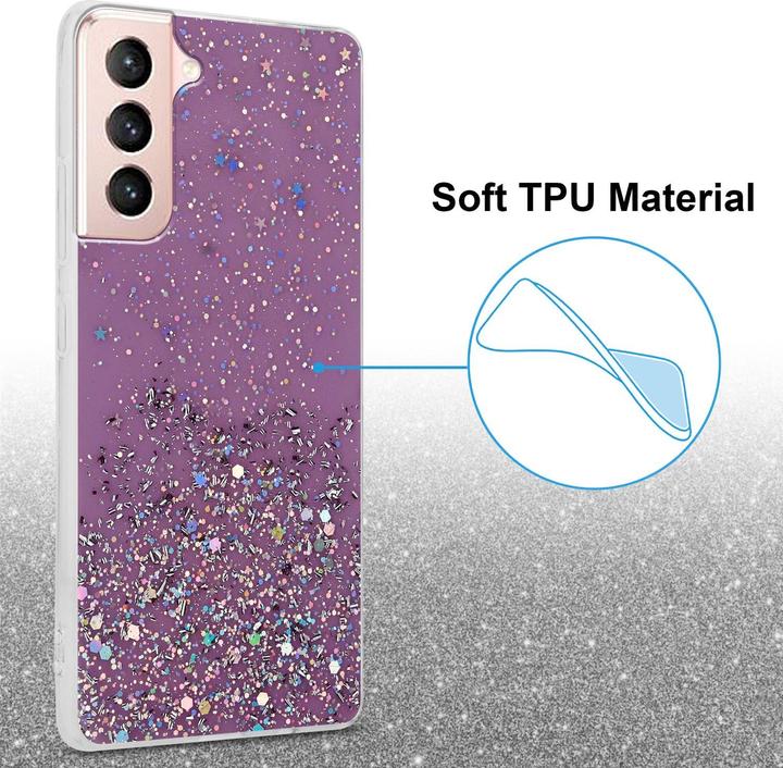 Produktbild Cadorabo TPU Cover funkelnder Glitter (Samsung Galaxy S21 5G)