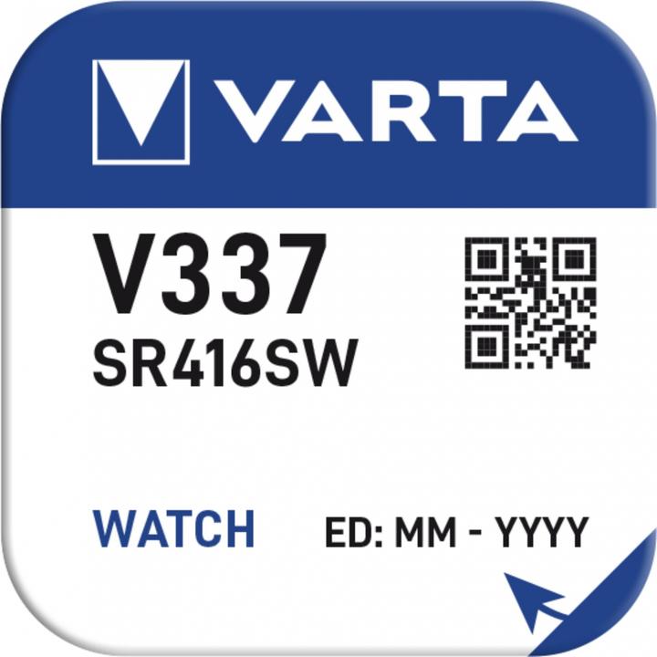 Actual product image Varta 1 Watch V 337 (1 pcs., SR416, 8 mAh)