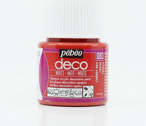 Immagine prodotto Pebeo Deco Colore acrilica opaco (Rosso ciliegia, 45 ml)