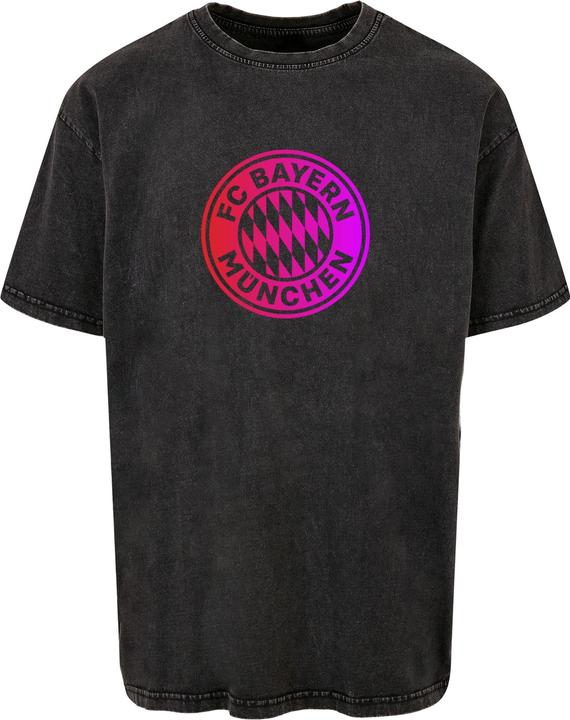 Actual product image FC Bayern München Logo RP Acid Washed Heavy Oversize Tee - 115557 (XL)