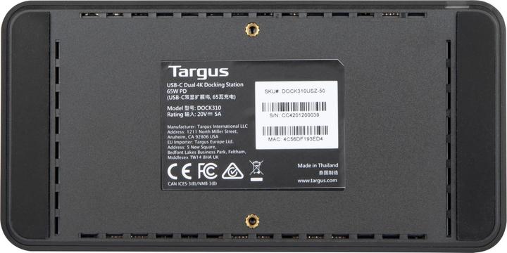 Actual product image Targus DOCK310EUZ (USB-C, 9 Ports)