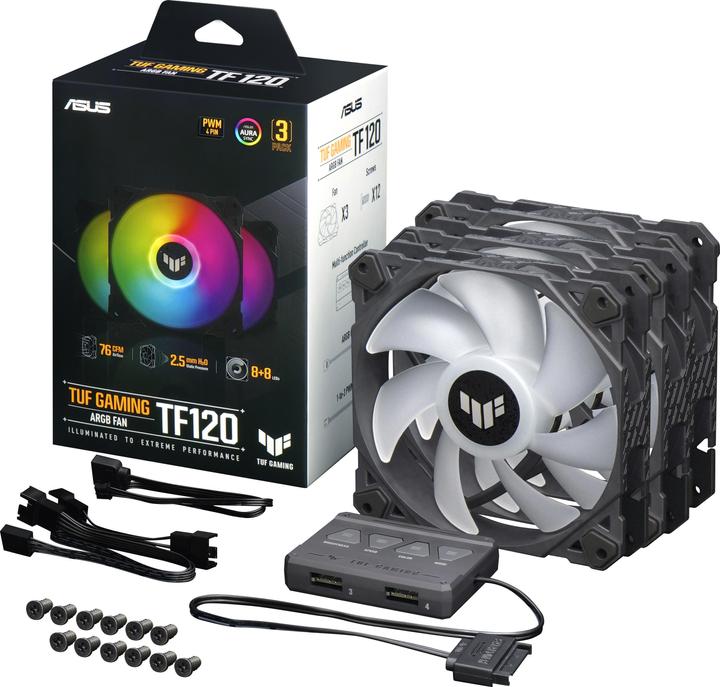 Actual product image ASUS TUF Gaming TF120 ARGB 3 Pack (120 mm, 3 x)