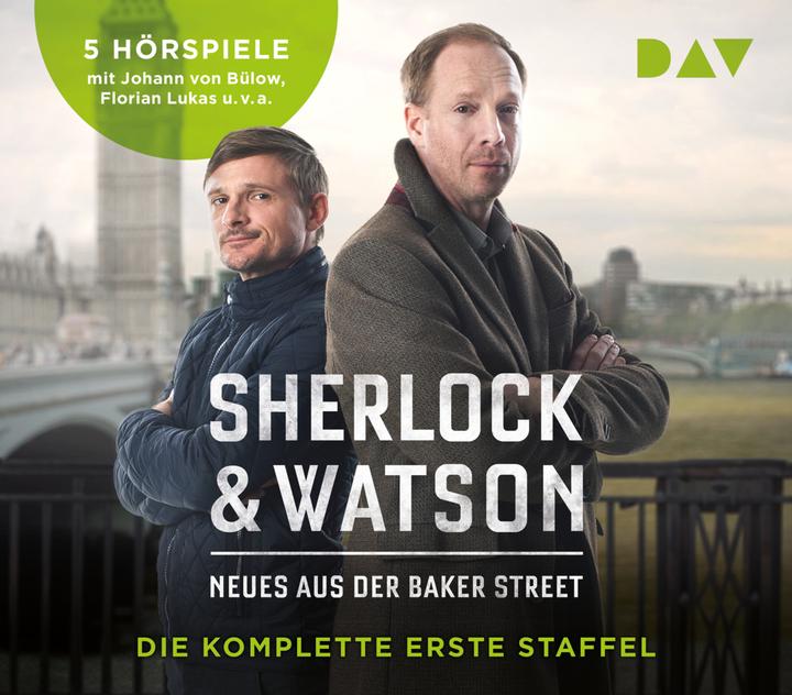 Produktbild Sherlock & Watson. Neues aus der Baker Street. Die komplette erste Staffel (Nadine Schmid, Felix Partenzi, Florian Lukas, Viviane Koppelmann, Johann von Bülow, Leonhard Koppelmann, Deutsch)