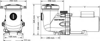 Produktbild Hayward 2 PS dreiphasige Tristar-Pumpe, 28 m3 / Std Ref SP32203