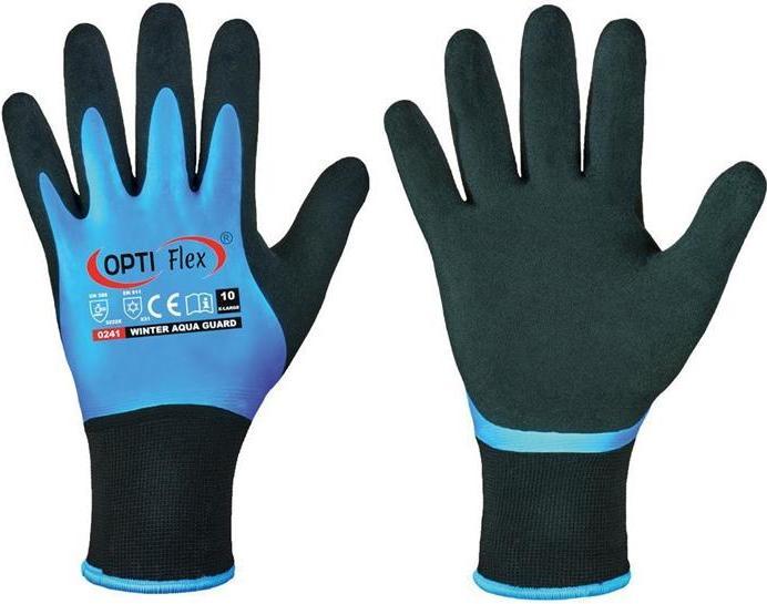 Actual product image Opti Flex Glove Winter Aqua Guard size 8 black/blue EN 388, EN 511 PPE category II (8)
