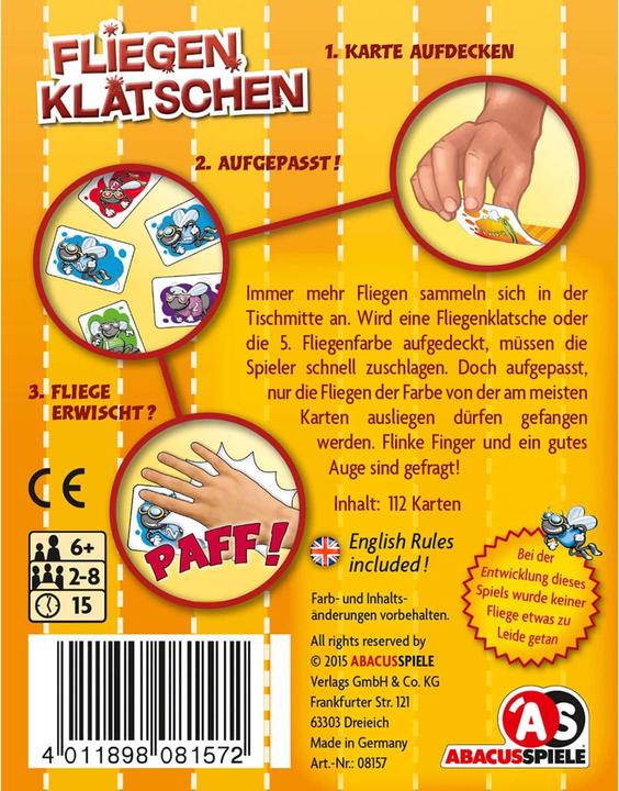 Produktbild Abacus Fliegen klatschen (Deutsch, Englisch)