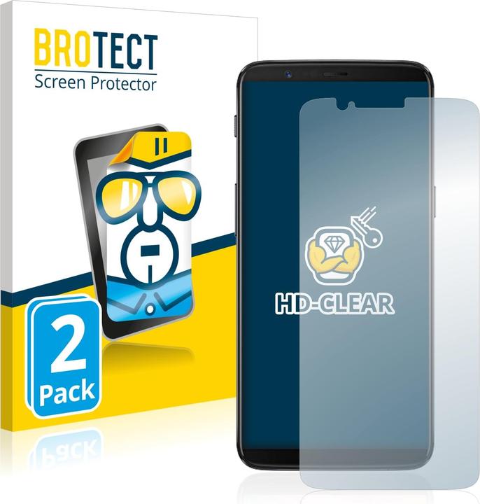 Productafbeelding BROTECT Schermbeschermer Clear (2 Stuk, OnePlus 5T)