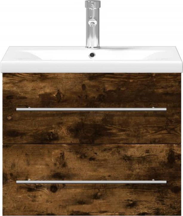Image du produit VidaXL Meuble sous-vasque avec vasque encastrée