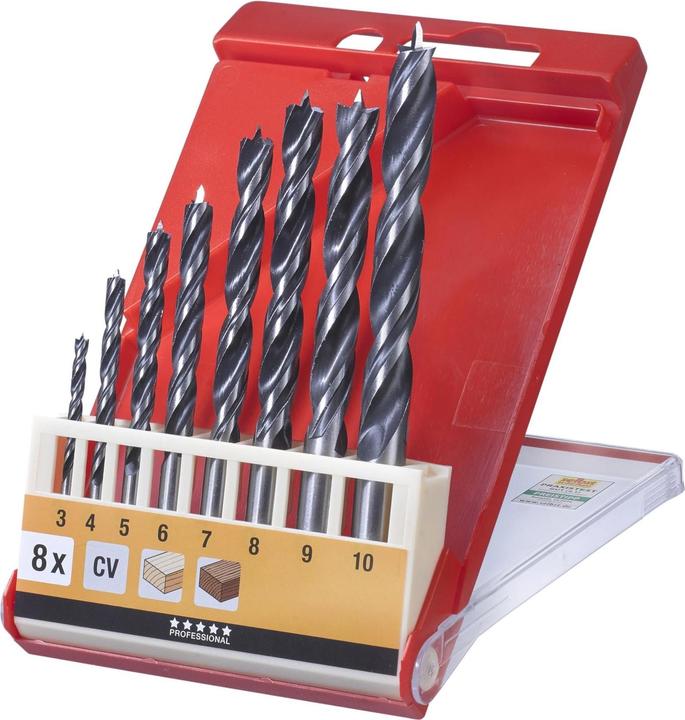 Produktbild kwb Holzbohrer Set (3 mm, 4 mm, 5 mm, 6 mm, 7 mm, 8 mm, 9 mm, 10 mm)