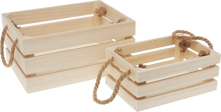 Immagine prodotto VBS Scatole di legno con doghe, set di 2, compensato