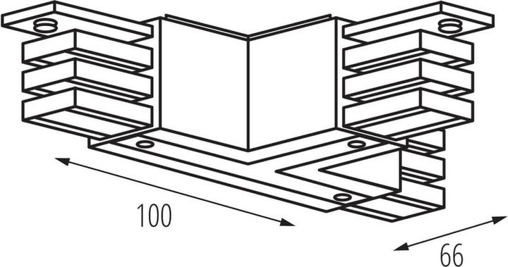 Actual product image Kanlux Connector type T TEAR N Black 33265