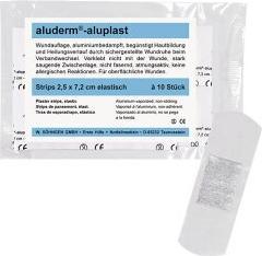 Aluderm ® Wundpflaster aluplast 2,5 x 7,2 cm (B x L) Polyestervlies weiss 10 St./Pack. (10 x)