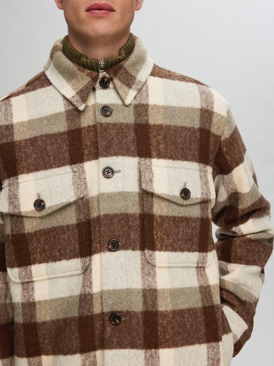 Image du produit Selected Homme Shacket à carreaux (M)