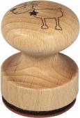 Actual product image Rayher Stamp Rudolf the Great, 3cm ø